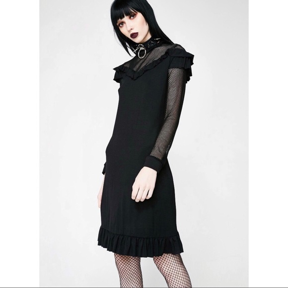 Disturbia Dresses & Skirts - Disturbia Mesh Babydoll Dress